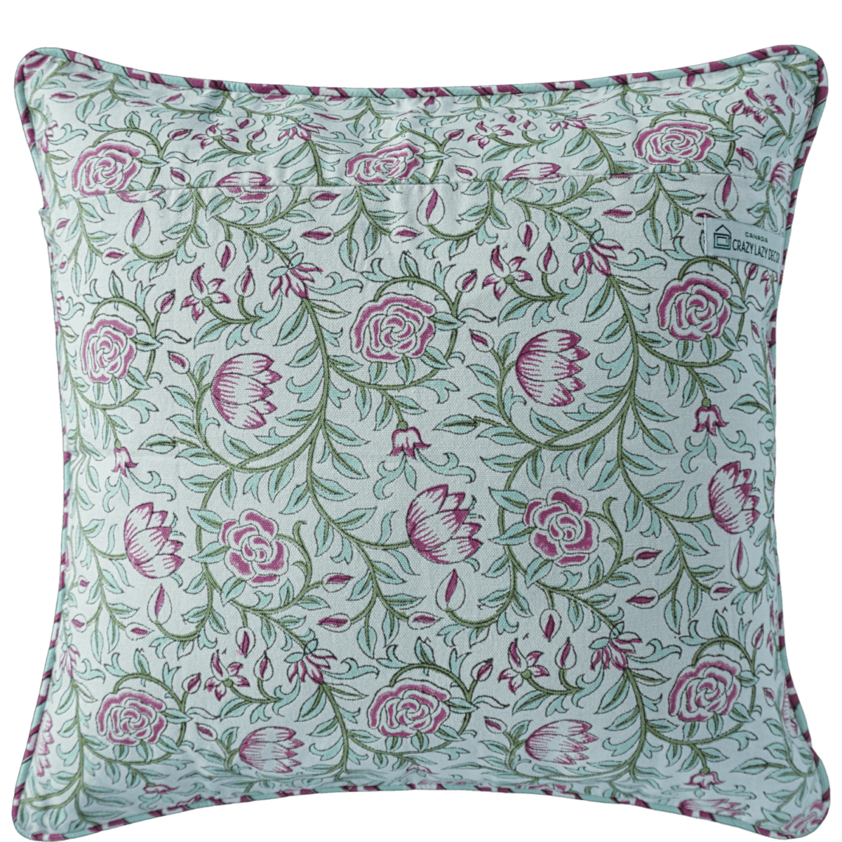 cotton-printed-decorative throw-18"X18"