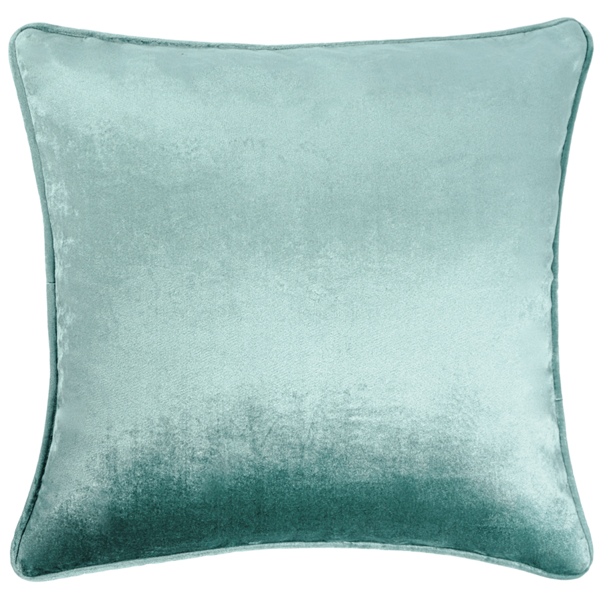 Aqua plain velvet cushion throw covers