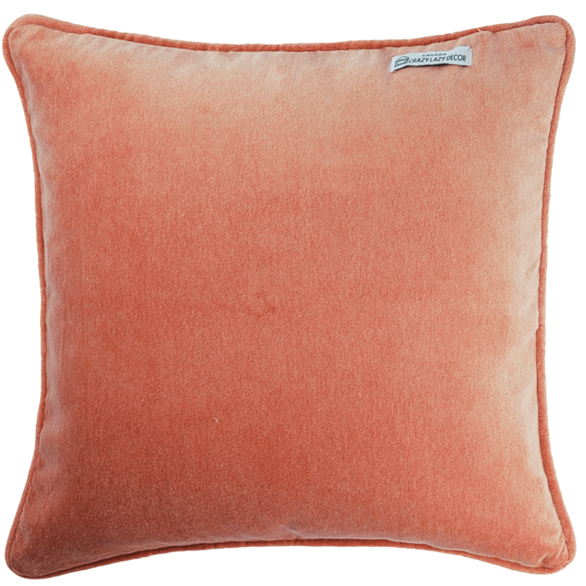 coral velvet plain decorative cushion covers