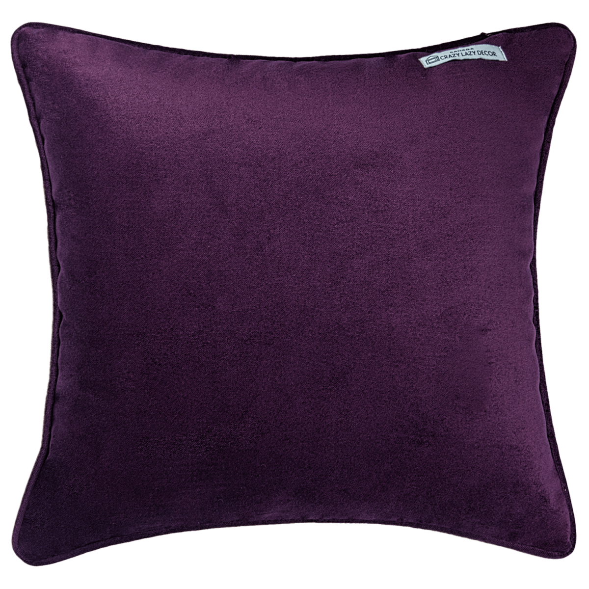 Plum burgundy velvet plain cushion covers throw