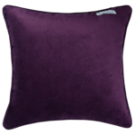 Plum burgundy velvet plain cushion covers throw