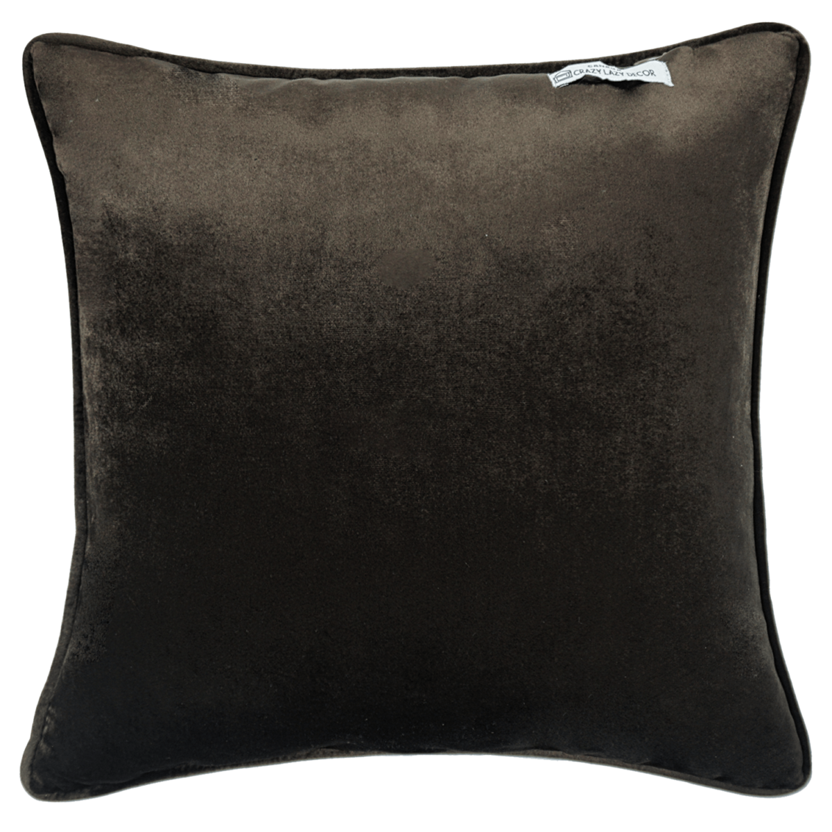 rustic copper pinted velvet decorative pillow 16X16