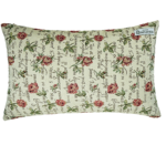 Woven rose lumbar pillow cover