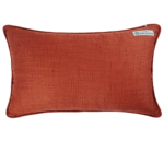 Printed linen lumbar pillow cover