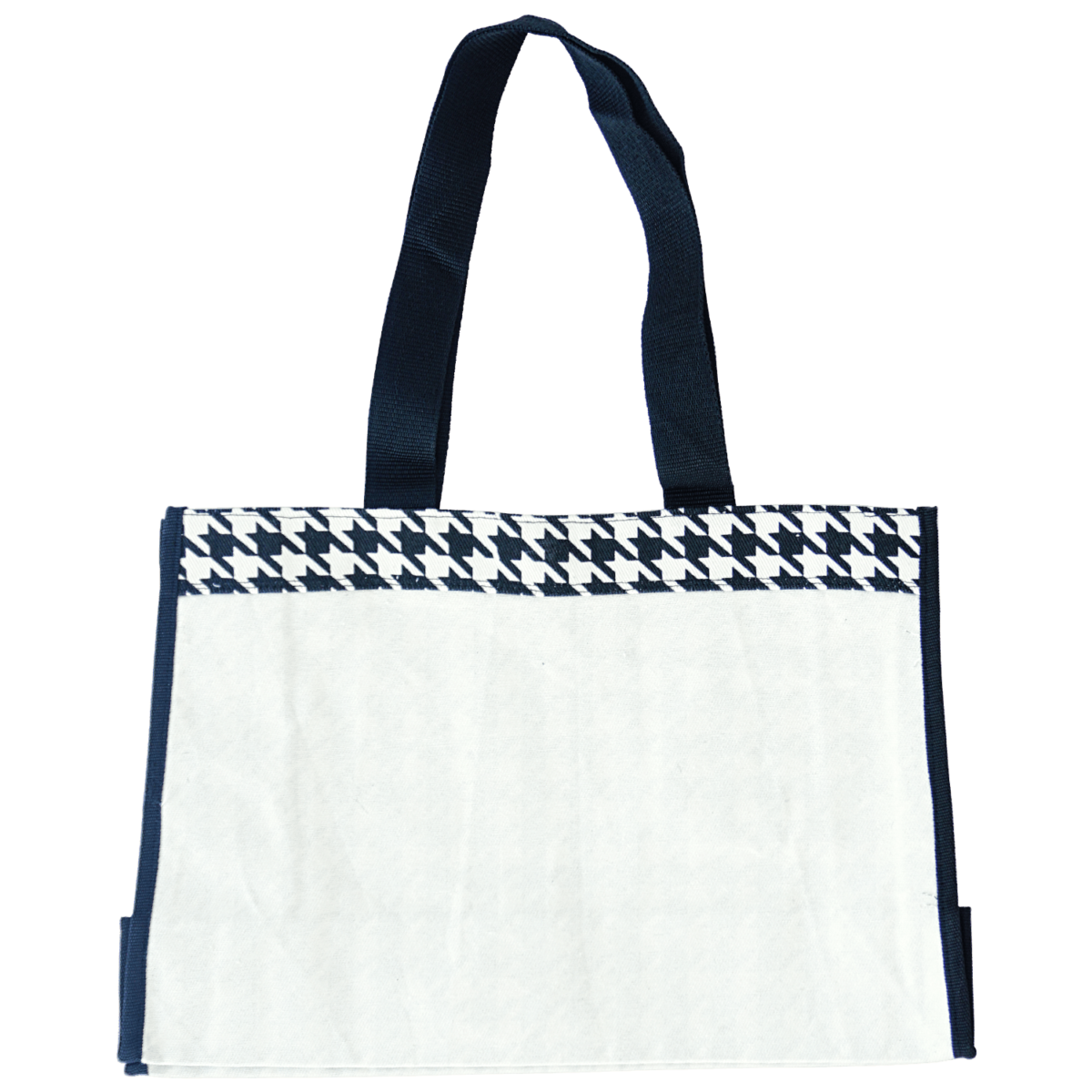 Boats tote bag white black