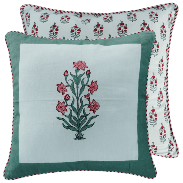 wildflower-printed-decorative-pillow-18' x 18"