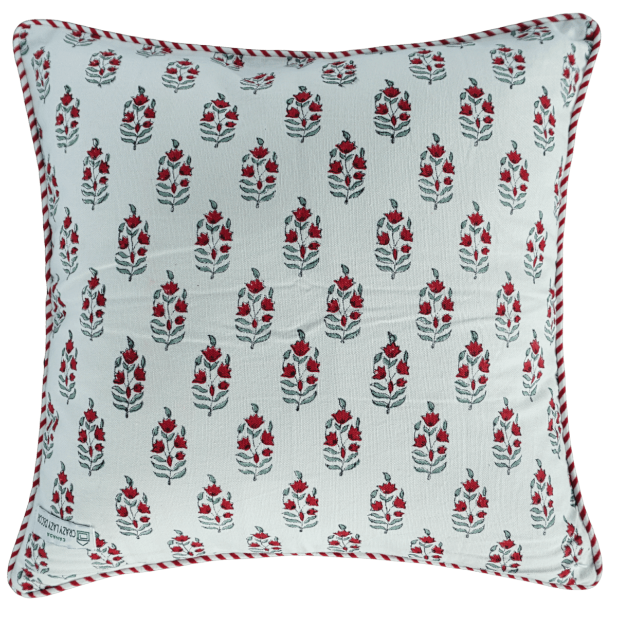 wildflower-printed-decorative-pillow-18' x 18"