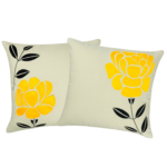 yellow decorative pillow 16" X 16"