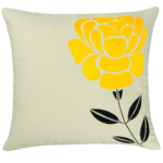 yellow decorative pillow 16" X 16"