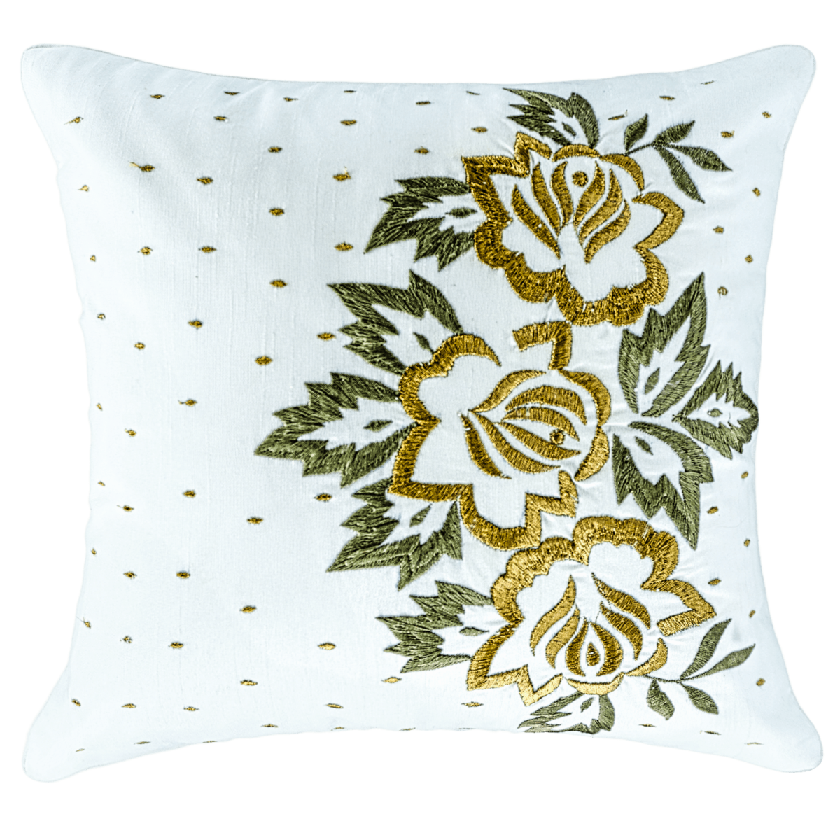 Silk decorative pillow 12" X 12"