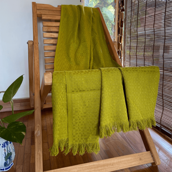 cotton green apple throws soft