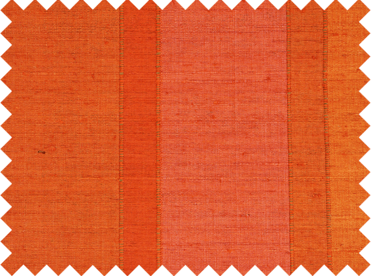 crimson kosa stripes red orange silk upholstery drapery fabric