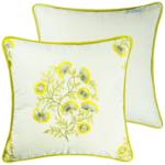 Lime flower decorative throw 16" X 16"