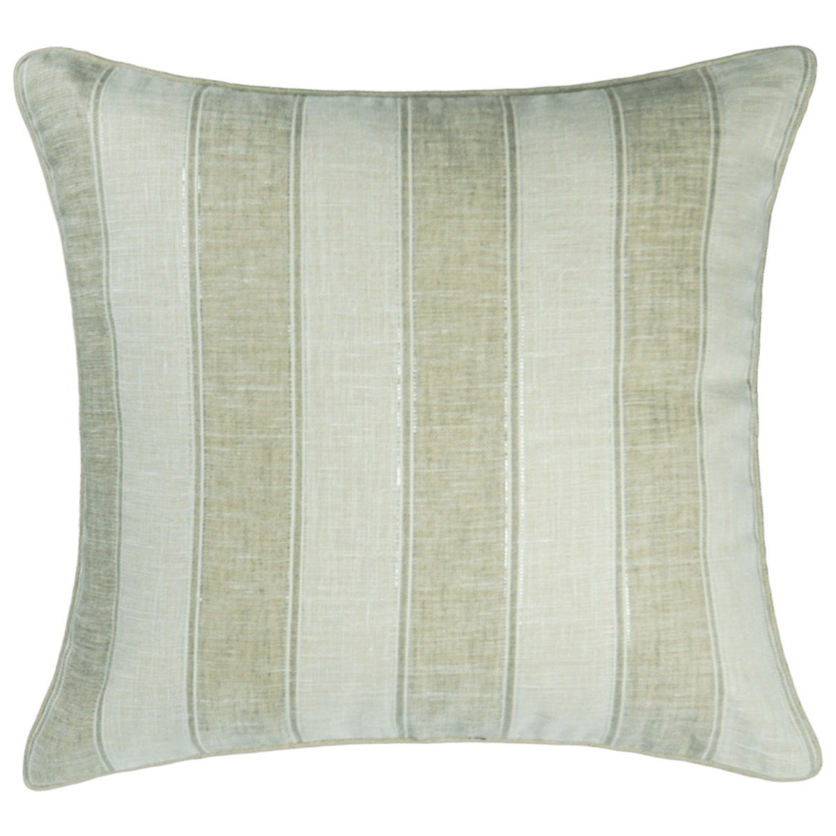 Silver linen decorative pillow 16" 16"