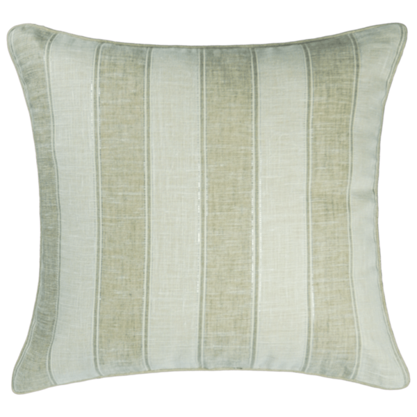 Silver linen decorative pillow 16" 16"