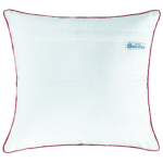 white decorative silk pillow 16"X 16"