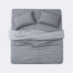 100% Linen Reversible Chambray Duvet Cover Set